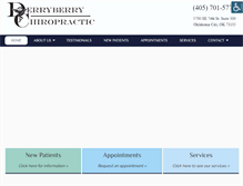 Tablet Screenshot of derryberrychiropractic.com
